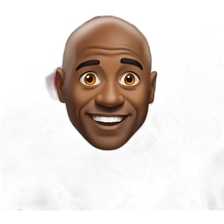 Ainsley Harriott hiding in some meat emoji