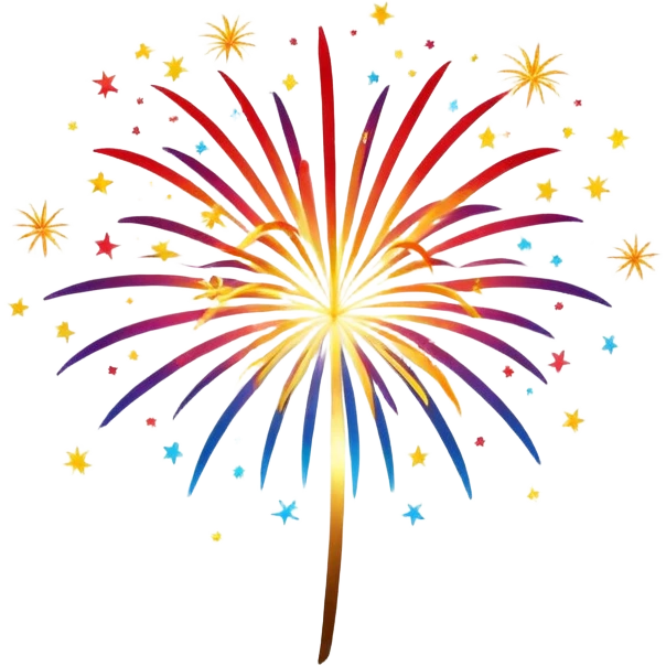 fireworks in the sky emoji