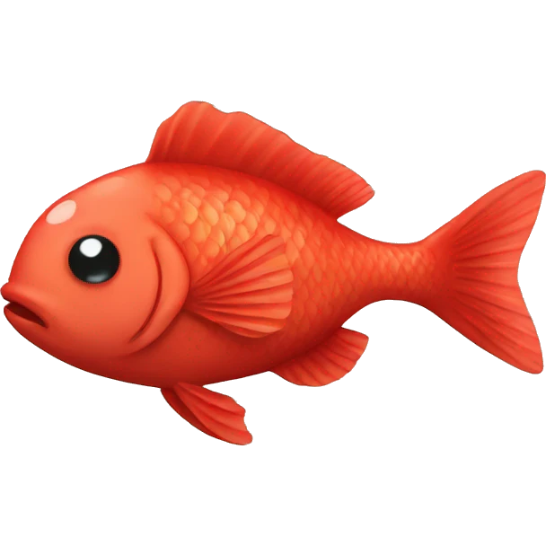 sad red fish emoji