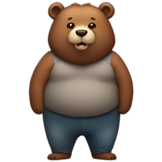 Fat bear emoji