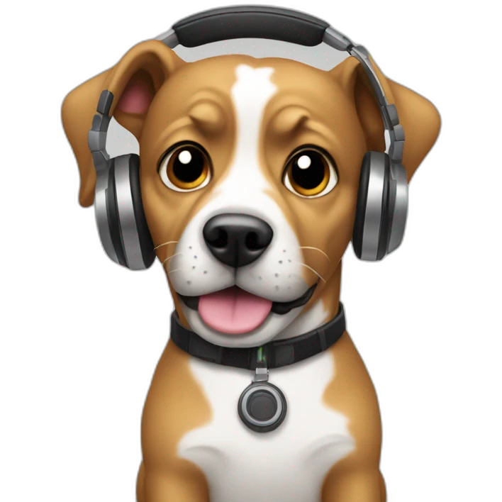 Dj dog emoji