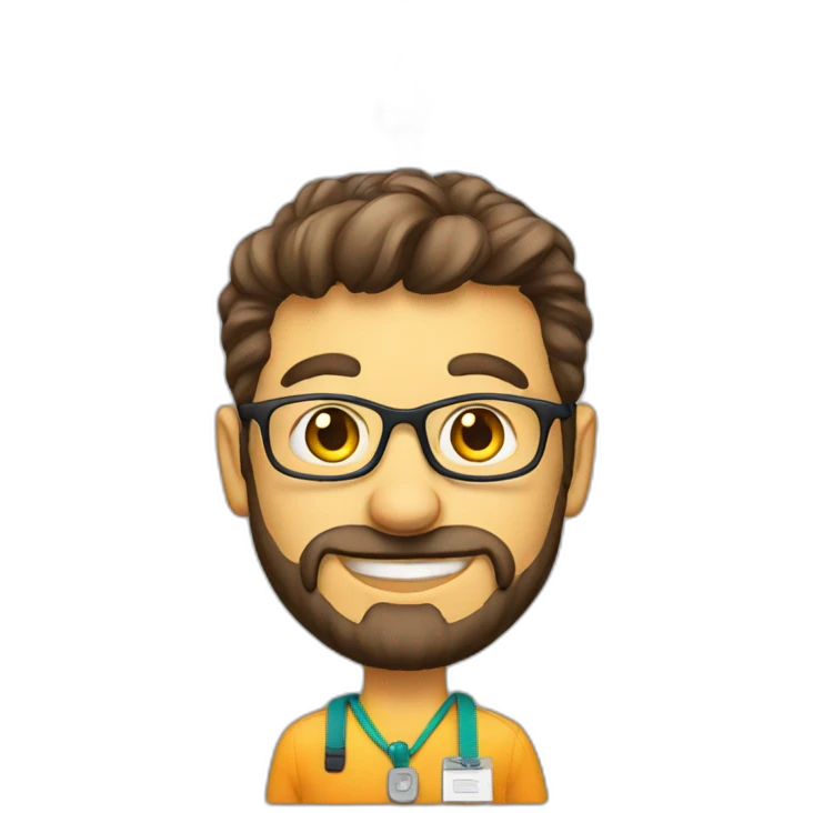Cool conference lanyard id emoji