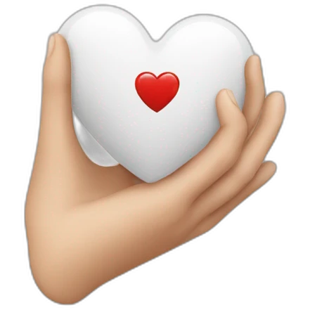 Coeur avec les mains emoji