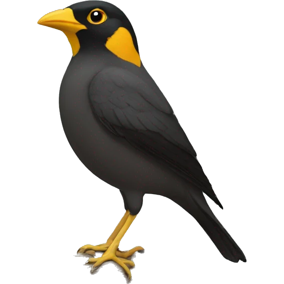 emoji of myna ( front view emoji
