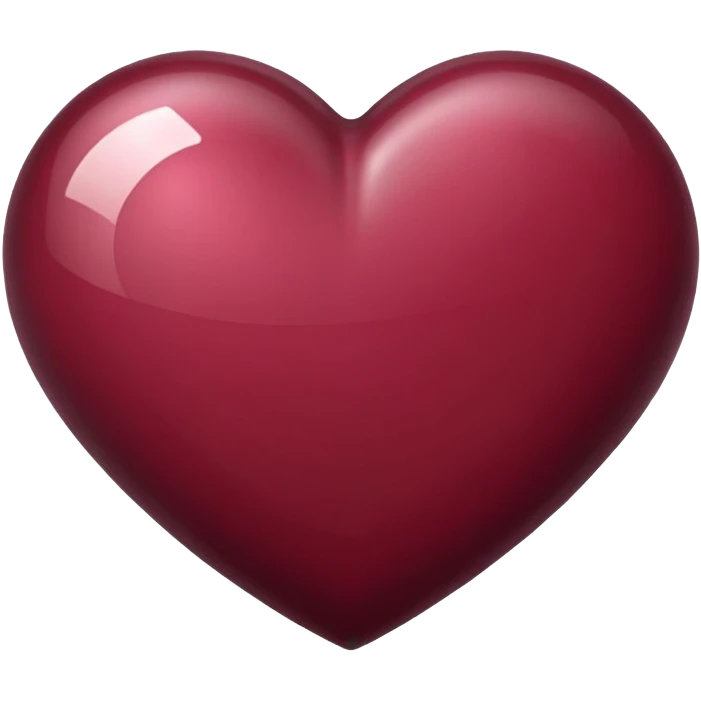 Burgundy heart emoji