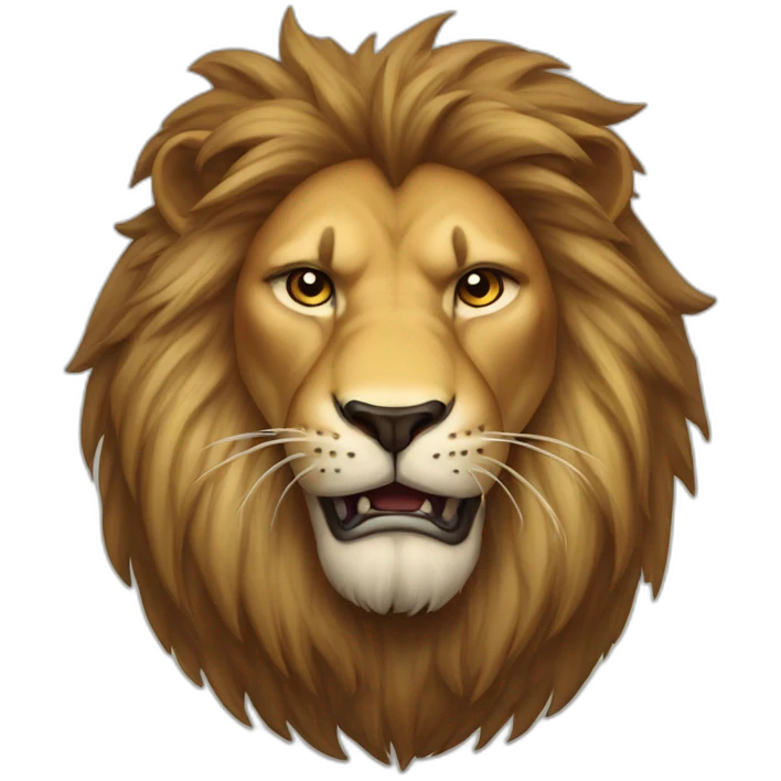 engry lion emoji