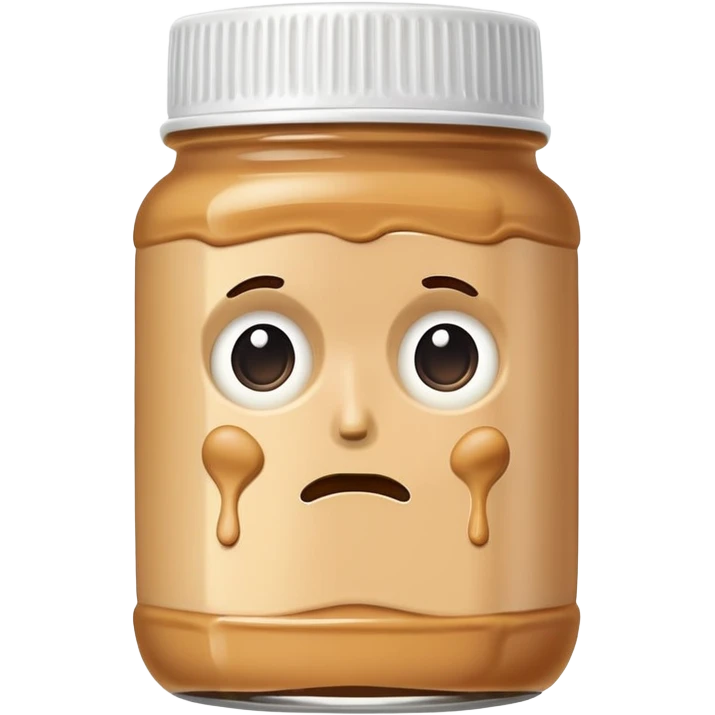 Sad peanut butter jar  emoji