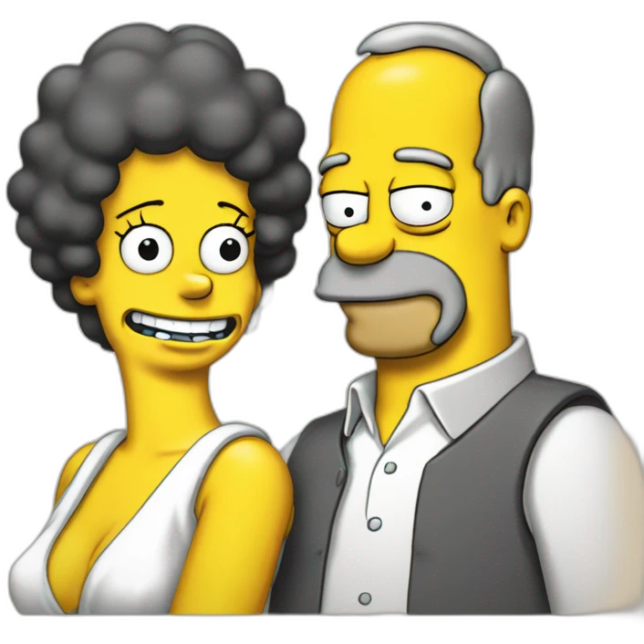 Homer Simpson et marge emoji