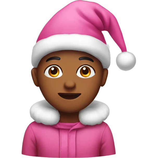 Pink Christmas emoji