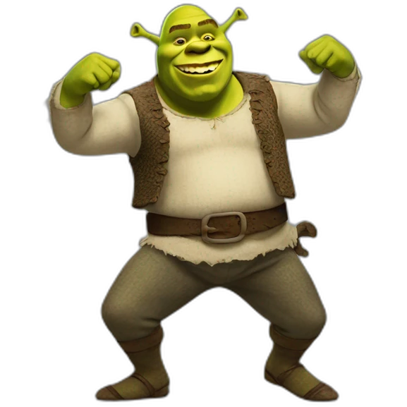 Shrek dancing emoji