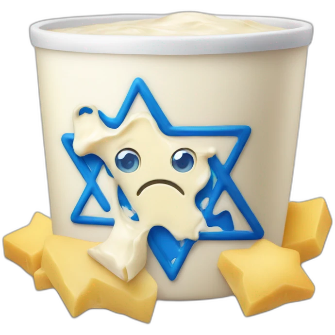 Dairy with Star of David emoji
