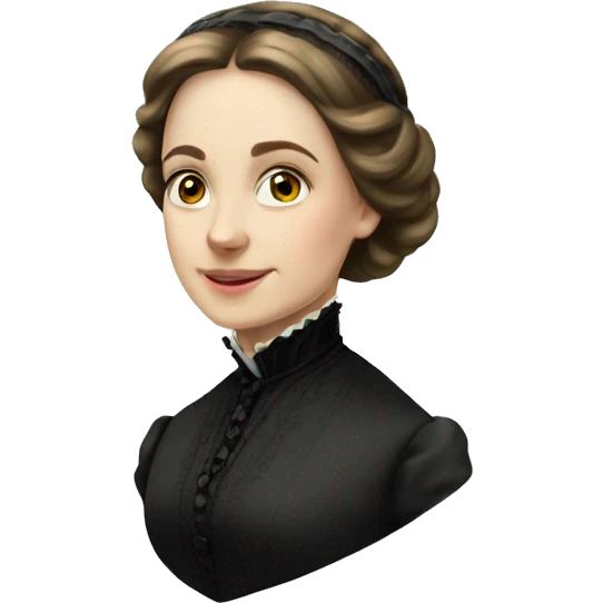 Young Caucasian Victorian widow emoji