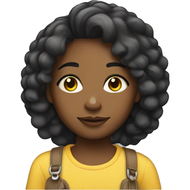 African-American Pansexual girl  emoji