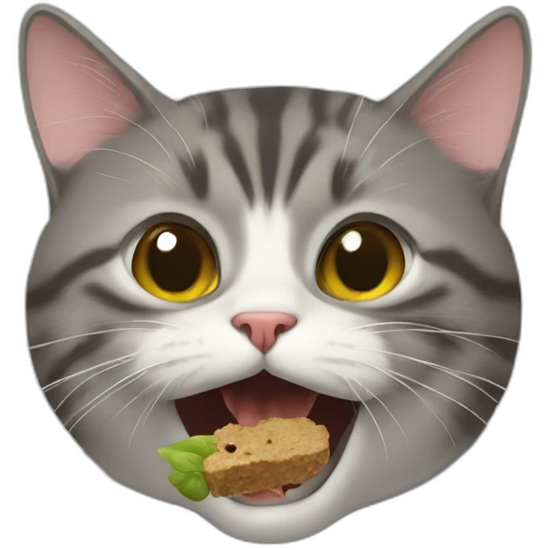 cat eating a fly emoji