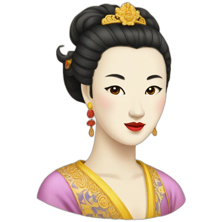 The face of the emperor's concubine in medieval China emoji