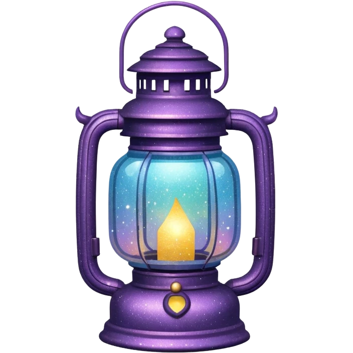 glitter old lantern emoji