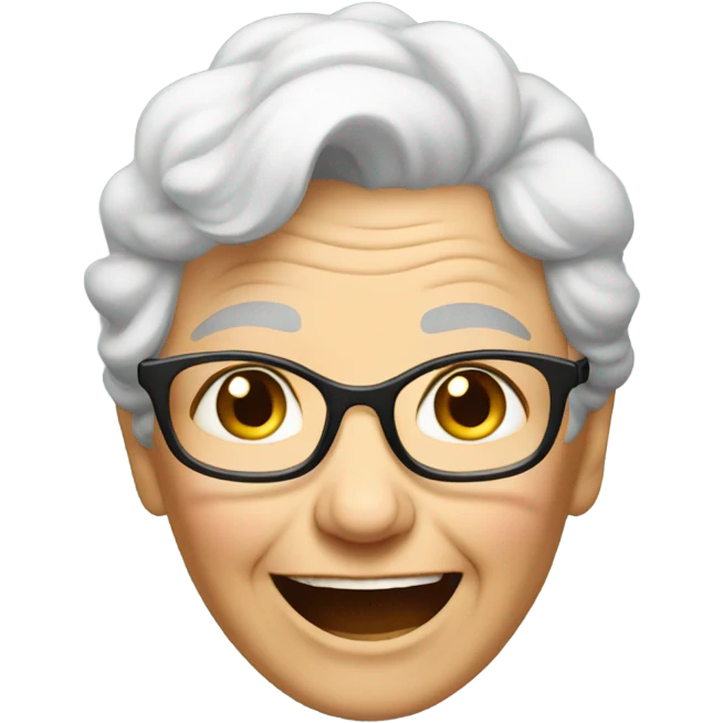 happy grandma  emoji
