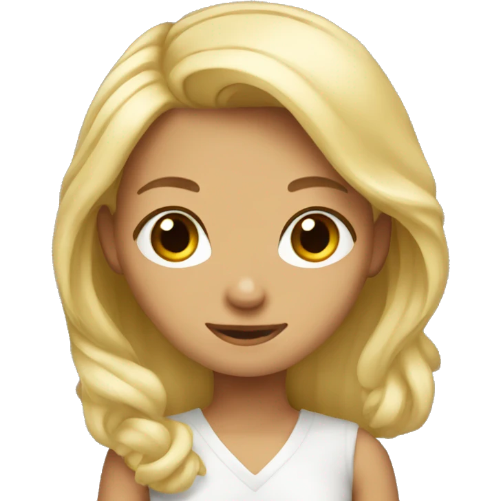 Blond therian girl emoji