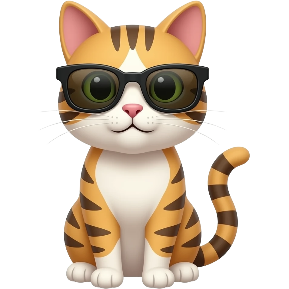 Cat wearing sunglasses emoji