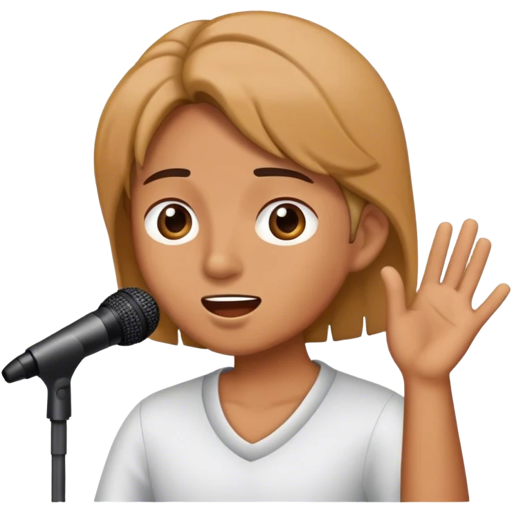 Wake up and sing emoji