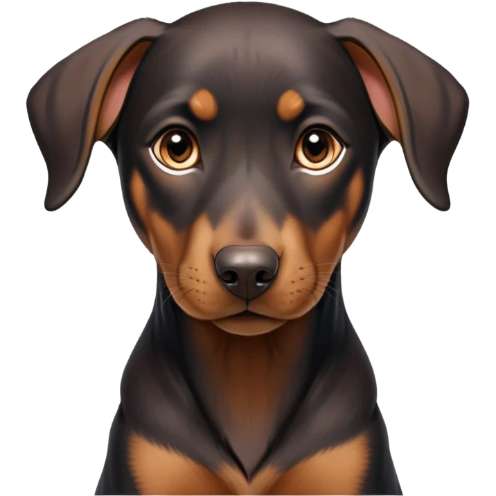 cinematic-noble-doberman puppy-portrait-emoji,-poised-and-regal,-with-a-strong,-athletic-build-and-a-lustrous,-well-groomed-black and tan fur,-deep-set-soulful-brown-eyes,-simplified-yet-sharp-and-sophisticated-features,-highly-detailed, emoji