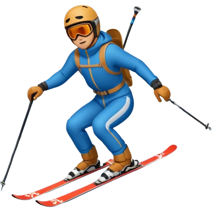 man skiing on aspen mountain emoji