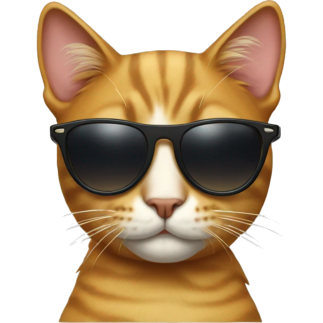 Cat with sunglasses emoji