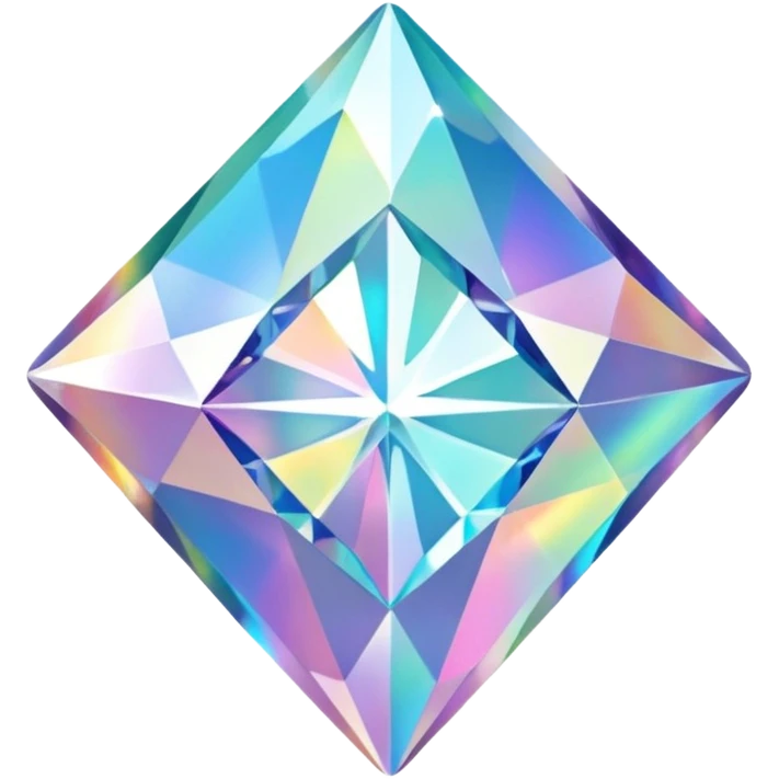 hd detailed glittering holographic star shaped diamond emoji