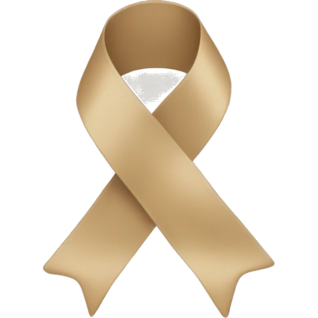 beige ribbon emoji