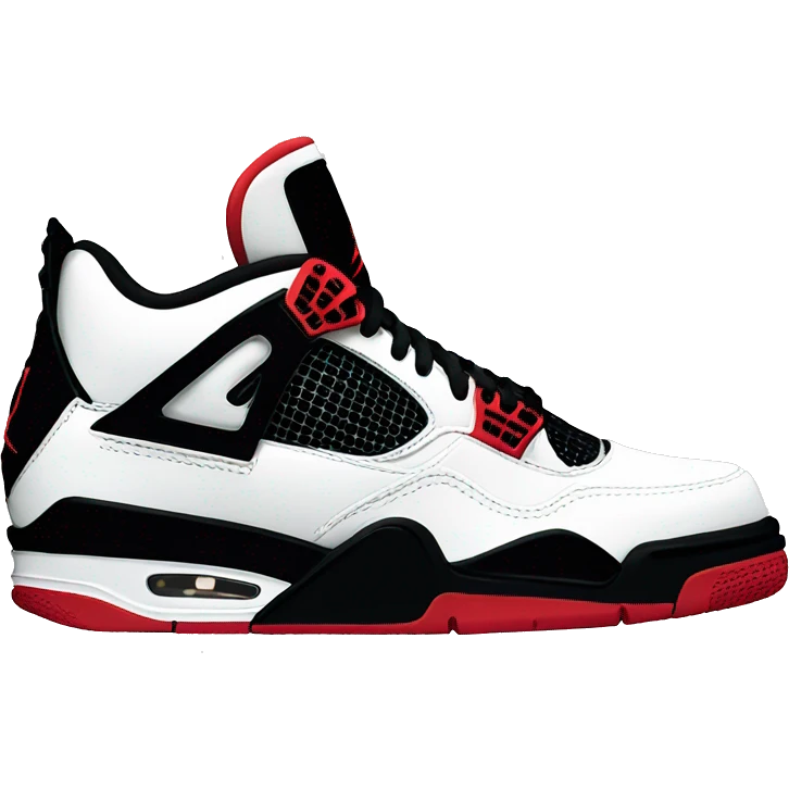 Black Jordan 4s emoji