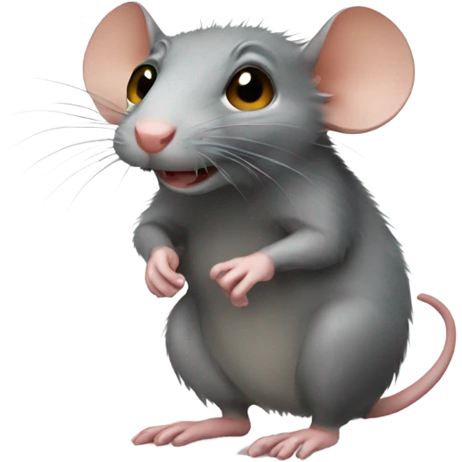 Sneaky rat emoji