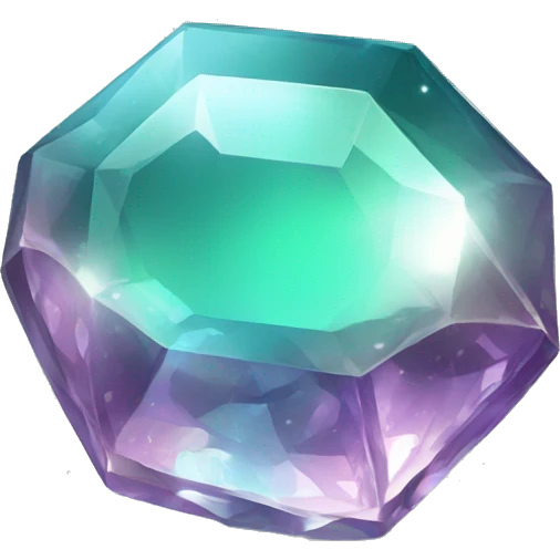 Shiny sparkly glass crystal gem emoji
