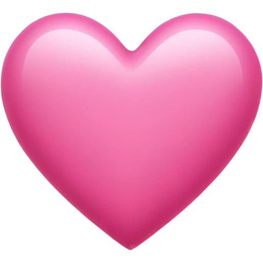 pink love heart emoji