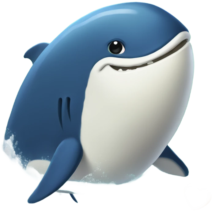 Una ballena enamorada emoji