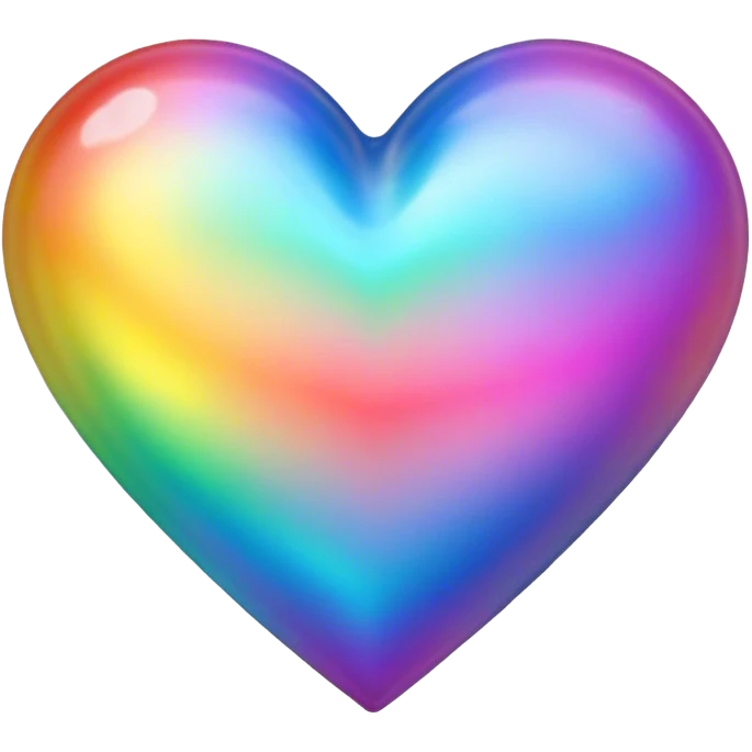 Rainbow heart  emoji