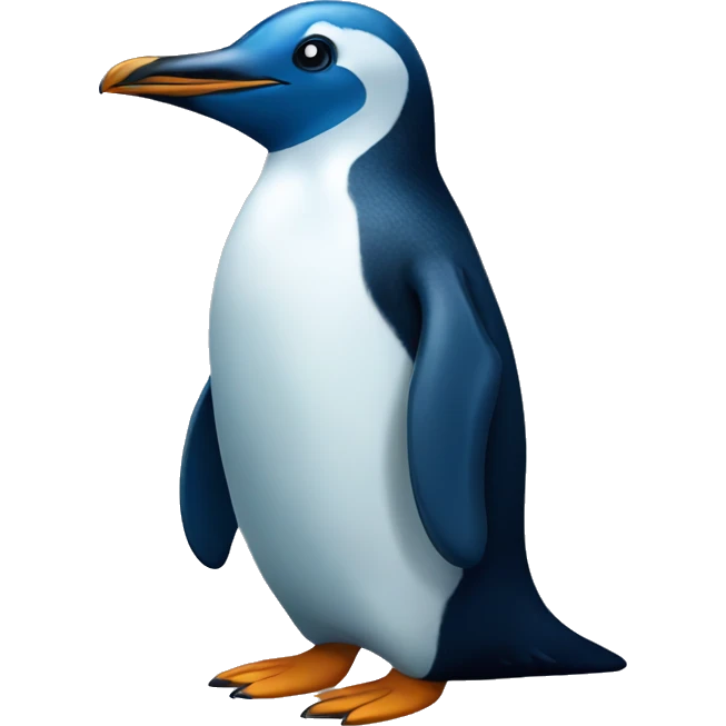 Blue pinguin emoji