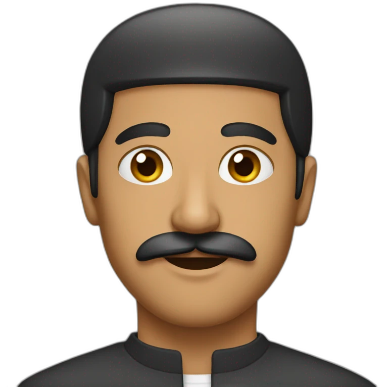 muslim man with mustache emoji