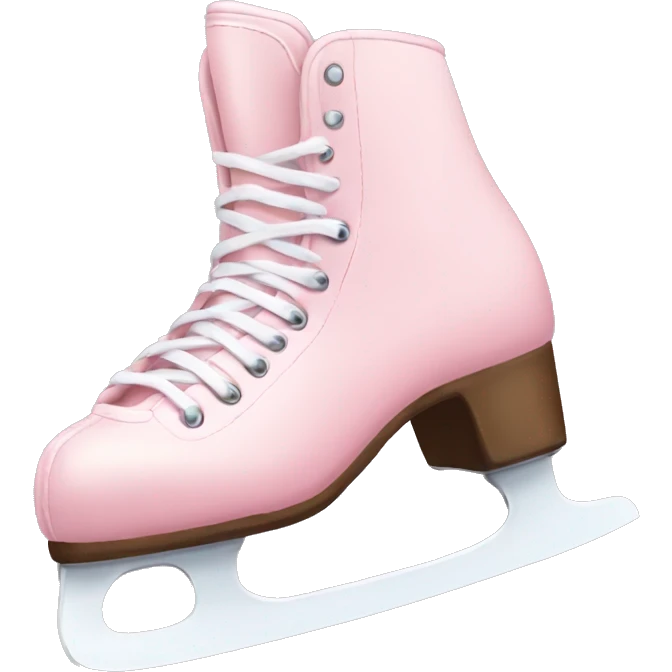 pastel pink ice skates emoji