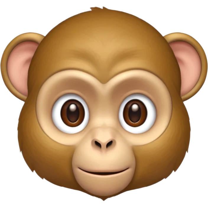brainy monkey emoji