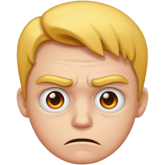 Mad frown face emoji