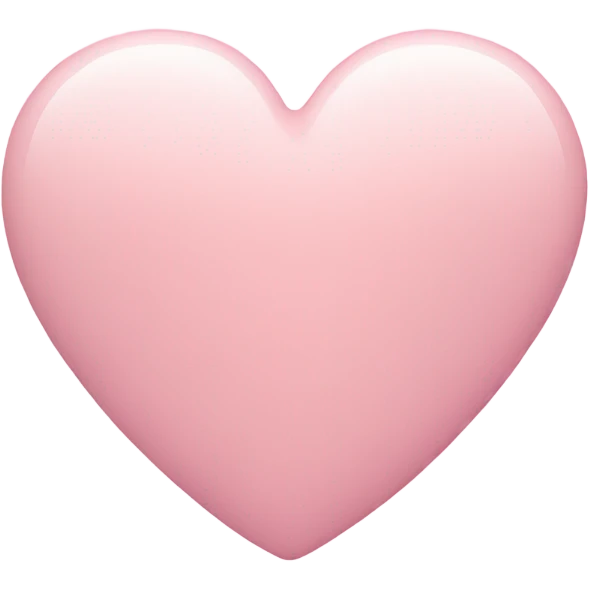 Pastel pink heart emoji
