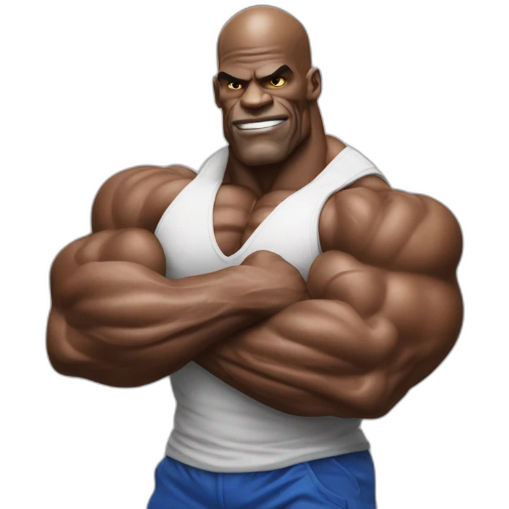 Ronnie Coleman Flexing muscles emoji