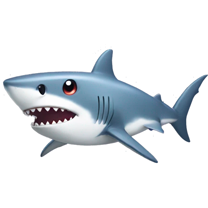 Anime shark with legs emoji