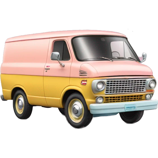 1964 ford van Barbie cargo van emoji
