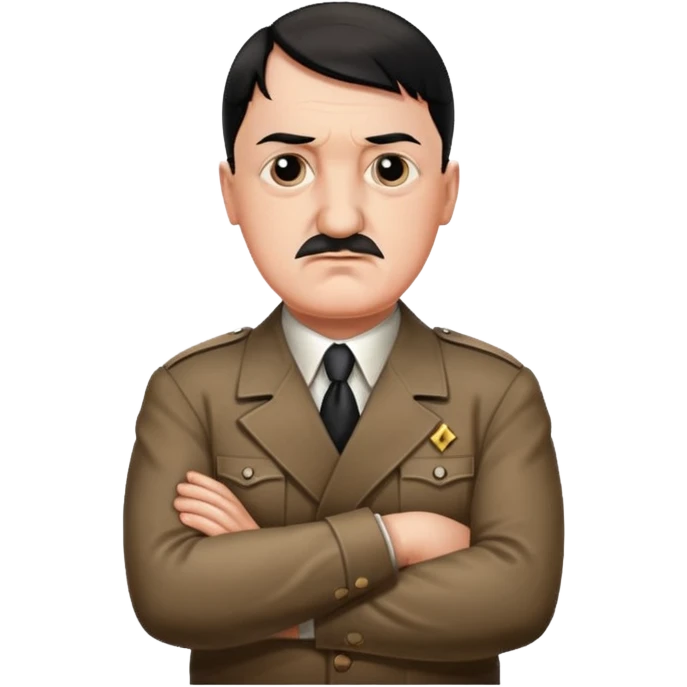 hitler crossing his arms in the shape of an x emoji