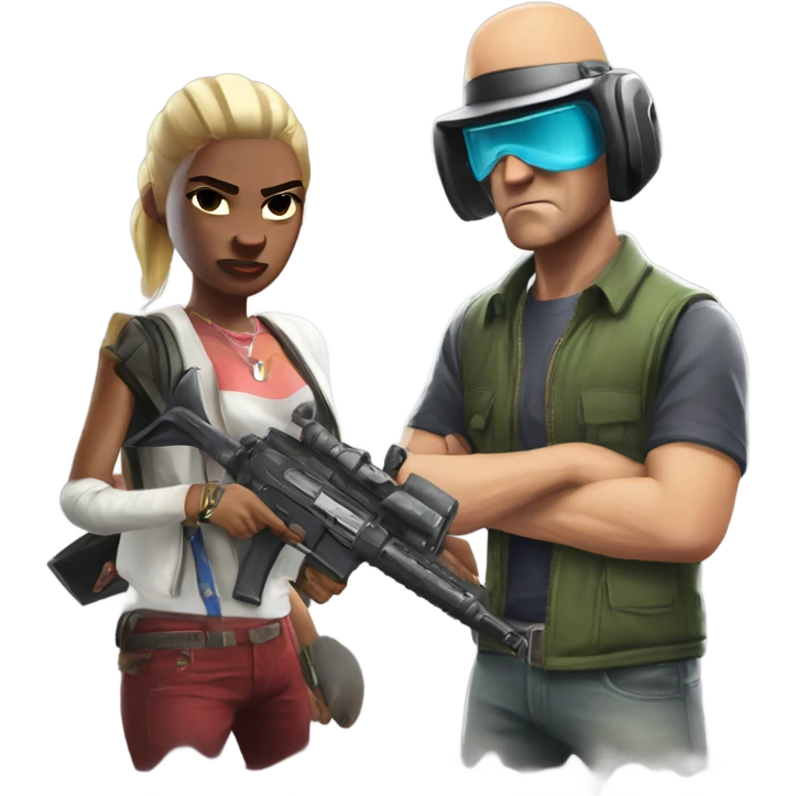 Gta5 fighting Fortnite  emoji