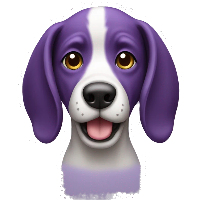 Dog purple emoji