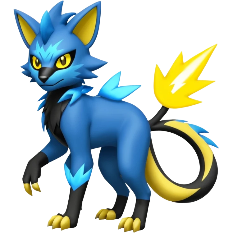 Zeraora-Luxray-Fakémon-hybrid-creature (full body)  emoji
