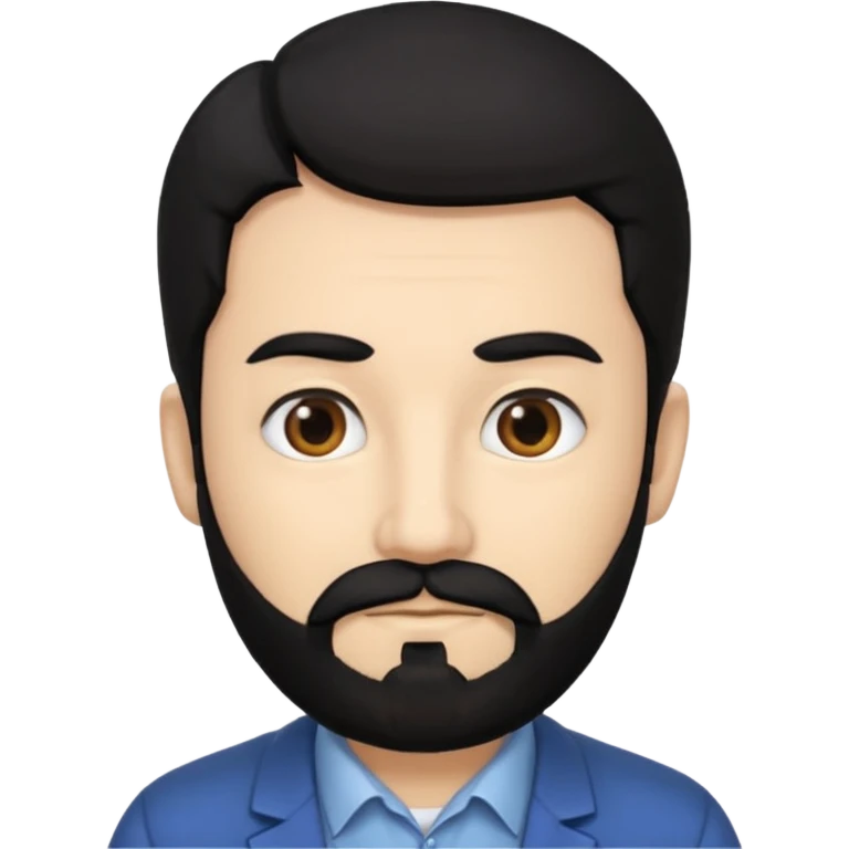 Professor in the la casa de papel TV show, with black hair and beard emoji