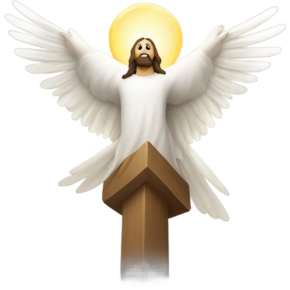 Jesus Christ with the Holy Spirit emoji